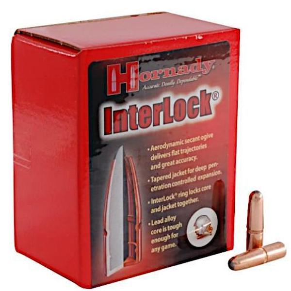 Hornady InterLock 30 Caliber 308WIN 220GN RN Projectiles (100)