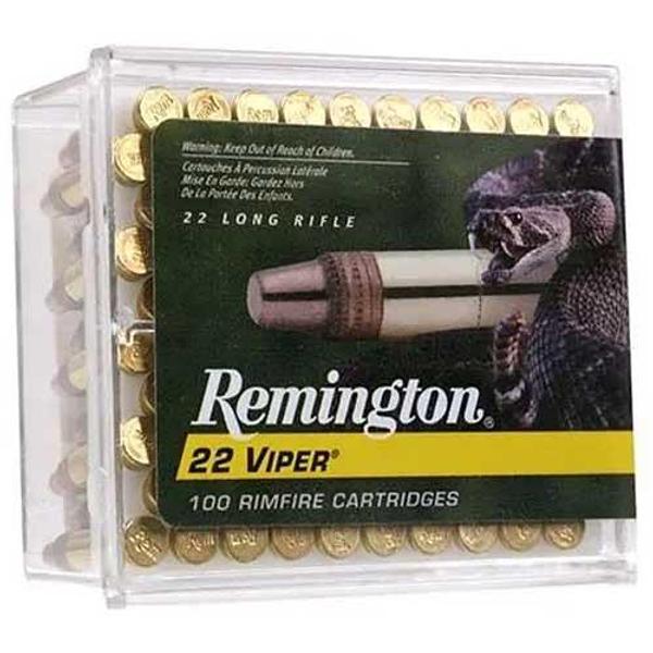 Remington Viper Hyper Velocity Ammunition 22LR 36GN Plated Truncated Cone 1410FPS (100)
