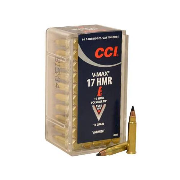 CCI Ammunition 17HMR 17GN Hornady V-MAX® 2550FPS (50)