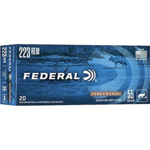 Federal Power-Shok 223REM 55GN SP (20)